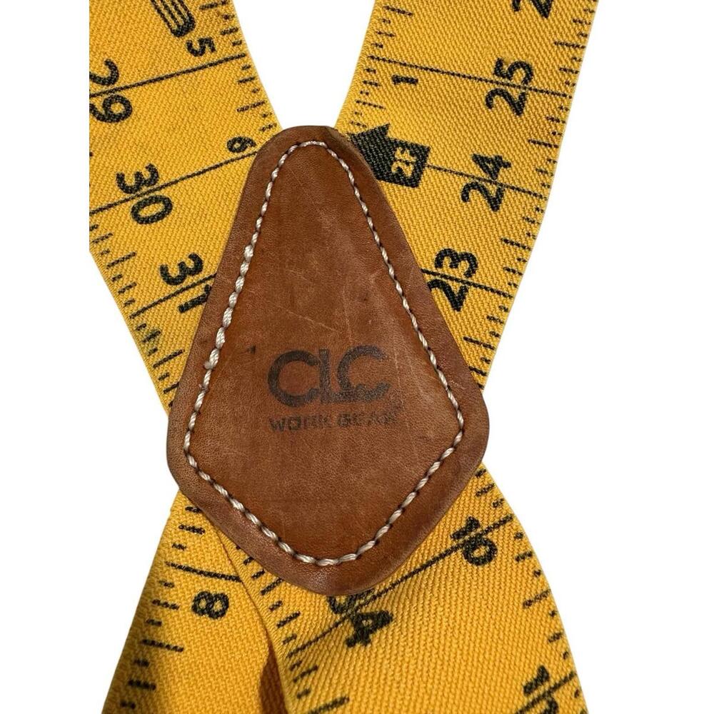 RULER TAPE RULE EXTRA WIDE HEAVY DUTY WORK SUSPENDERS